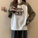 real-shot Women's Raglan Hooded Long-sleeve Sweatshirt Autumn, Slimming For Plus-size Women, Regular_ecoleips.com