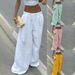 Women's Summer Thin Casual Pants Loose Slimming Solid Color Long Pants New Clothing_ecoleips.com
