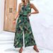 Women's Clothing 3d Digital Printing Printed Sleeveless Tops Set Trousers One Piece Customization_ecoleips.com