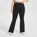 Women's yoga sports lulu sports yoga bell-bottom pants for women with peach hip lift fitness contrasting color trousers_ecoleips.com
