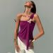 New 2026 Women's Off-Shoulder Mesh Vest Top with 3D Floral Decor Irregular European American Style Cross Border Fashion for Ladies_ecoleips.com