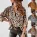 Aria Basics Aria Basics In Stock European American Cross-Border Trade Spring And Autumn Printed Women's Long Sleeve Leopard Print_ecoleips.com
