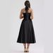 Women's Clothing Fashion Printed Halter Neck Lace Dress_ecoleips.com