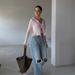 2025 New European And American Style Loose Light Blue Straight For Women Summer Denim Wide Leg Long Pants Ripped Flared_ecoleips.com