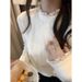 De Rong Lace Semi-High-Necked Base Layer Shirt A Stylish, Sophisticated Choice For Autumn/Winter Wear, Perfect As An I_ecoleips.com