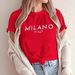 Women's Summer Casual Fashion T-Shirt Short Sleeved European American Style Letter Print Top A77_ecoleips.com