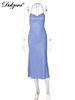 Dulzura Sleeveless Halter Backless Lace Up Floral Print Midi Dress Women’S Sexy Elegant Outfit Party Club Vacation Spring Summer_ecoleips.com