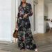 Retro Style Women's Cotton Trouser Suit Long Sleeved Shirt Wide Leg Pants Set Casual_ecoleips.com