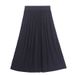 Aria Basics Aria Basics Vintage High Versatile Elastic Waist Artistic Style Casual Women Modal Cotton Pleated Midi Length Skirt_ecoleips.com