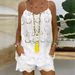 Women's Clothing Jacquard Tank Top 5 Point Shorts Loose Suit_ecoleips.com