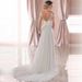 Elegant Deep V-Neck Backless Wedding Dress With Train | Lace Applique Long Sleeve Bridal Gown For Bride, Party, Stage | Sizes US2-26W (Ivory/White)_ecoleips.com