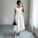 Women's Clothing Elegant Long Dress Women's Belted Solid Color European And American Style Autumn/Winter Clothing_ecoleips.com