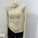 Women's Thin Soft Korean Style Turtleneck Long Sleeve T-Shirt High Neck Base Layer Slim Fit Slightly Sheer Top for Autumn Winter_ecoleips.com