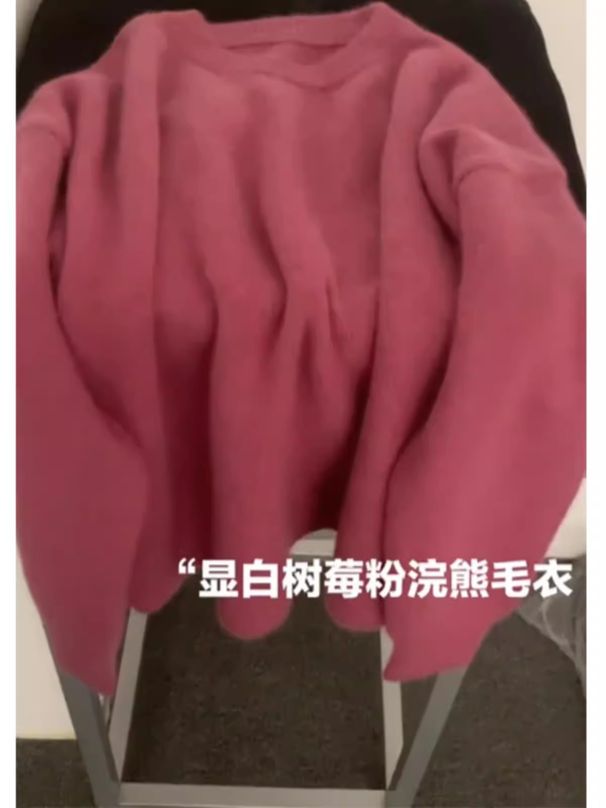 Women’s Plush Raccoon Velvet Sweater – Oversized Winter Knit Top (Haze Blue, Pink, Black, One Size)_ecoleips.com
