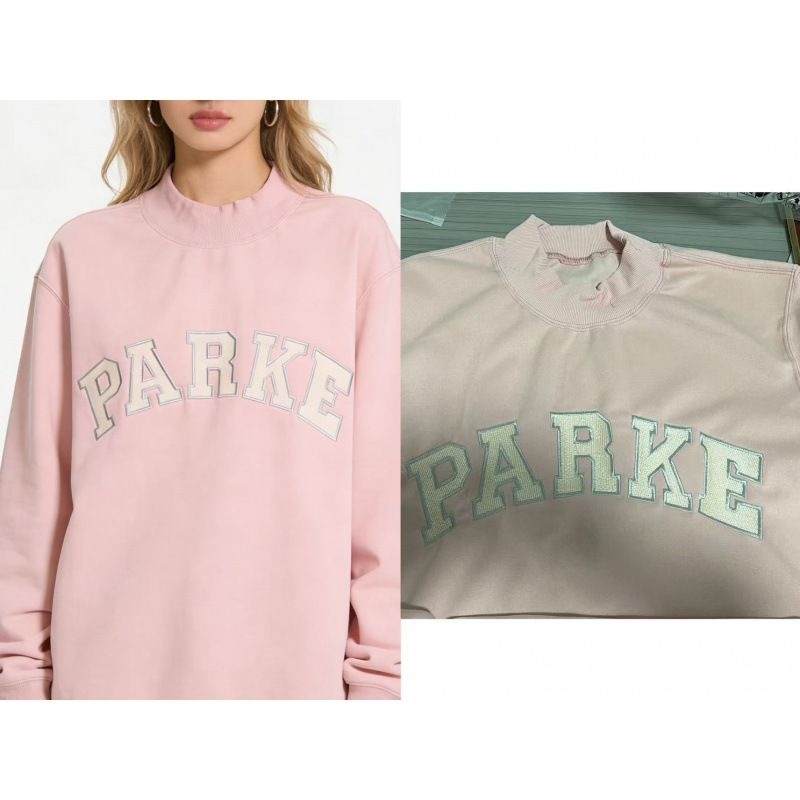 Parke Unisex Casual Sweatshirt Cotton Embroidered Body Loose Fit Slimming Versatile_ecoleips.com