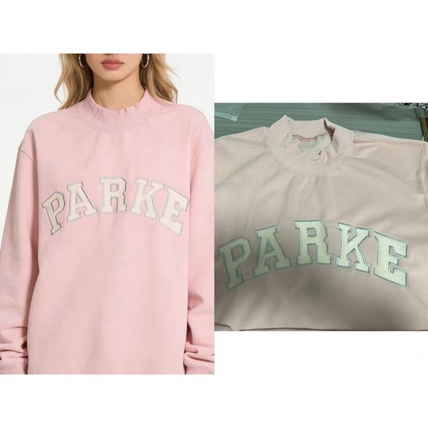 Parke Unisex Casual Sweatshirt Cotton Embroidered Body Loose Fit Slimming Versatile_ecoleips.com