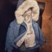 "Women's Lambswool Denim Jacket With Hood Style Winter Coat, Thickened Velvet Lining, Warm & Stylish Outerwear"_ecoleips.com