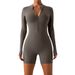Women's Clothing Zipper Long Sleeved Jumpsuit Dance Training Fitness Sports Jumpsuit Sexy Tight Yoga Suit For Women_ecoleips.com