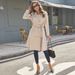Elegant Trench Coat For Women - Slim-Fit Belted Long Coat With Pockets, Perfect For Autumn & Winter_ecoleips.com