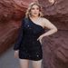 Foreign Trade Hot-Selling Style Plus Size Black Bodycon European And American Women's Clothing Single Piece Long_ecoleips.com