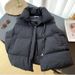 Aria Basics New Short Style Stand-up Collar Stylish Down Cotton Vest Women, Suitable For Spring, Autumn, And Winter, Korean Version,_ecoleips.com
