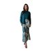 Fashionable Casual Long Sleeved Shirt High Waisted Printed Bodycon Skirt Set Women's Muslim Clothing_ecoleips.com