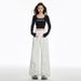 White High-waisted Straight-leg Jeans For Women, 2025 Autumn New Women's Fashion, Loose-fitting Slimming Narrow Wide-leg_ecoleips.com