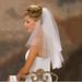 Bridal Veil With Metal Comb – Double-Layer Short Wedding Veil For Boho & Classic Brides (60-80cm, 2 Colors)_ecoleips.com
