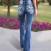Women's Clothing Women's Embroidery Slim Fit Fashionable Personality Low Waist High Elastic Jeans Ins Trend Slim_ecoleips.com