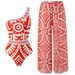 Elegant French-Inspired One-Piece Swimsuit For Women – Slimming High-Cut Design With Removable Wrap Skirt_ecoleips.com