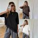 2026 Summer Women's Clothing New Style Elegant Design Short Sleeve Plus Size T Shirt With Asymmetrical Hem And Lace Trim For Women_ecoleips.com