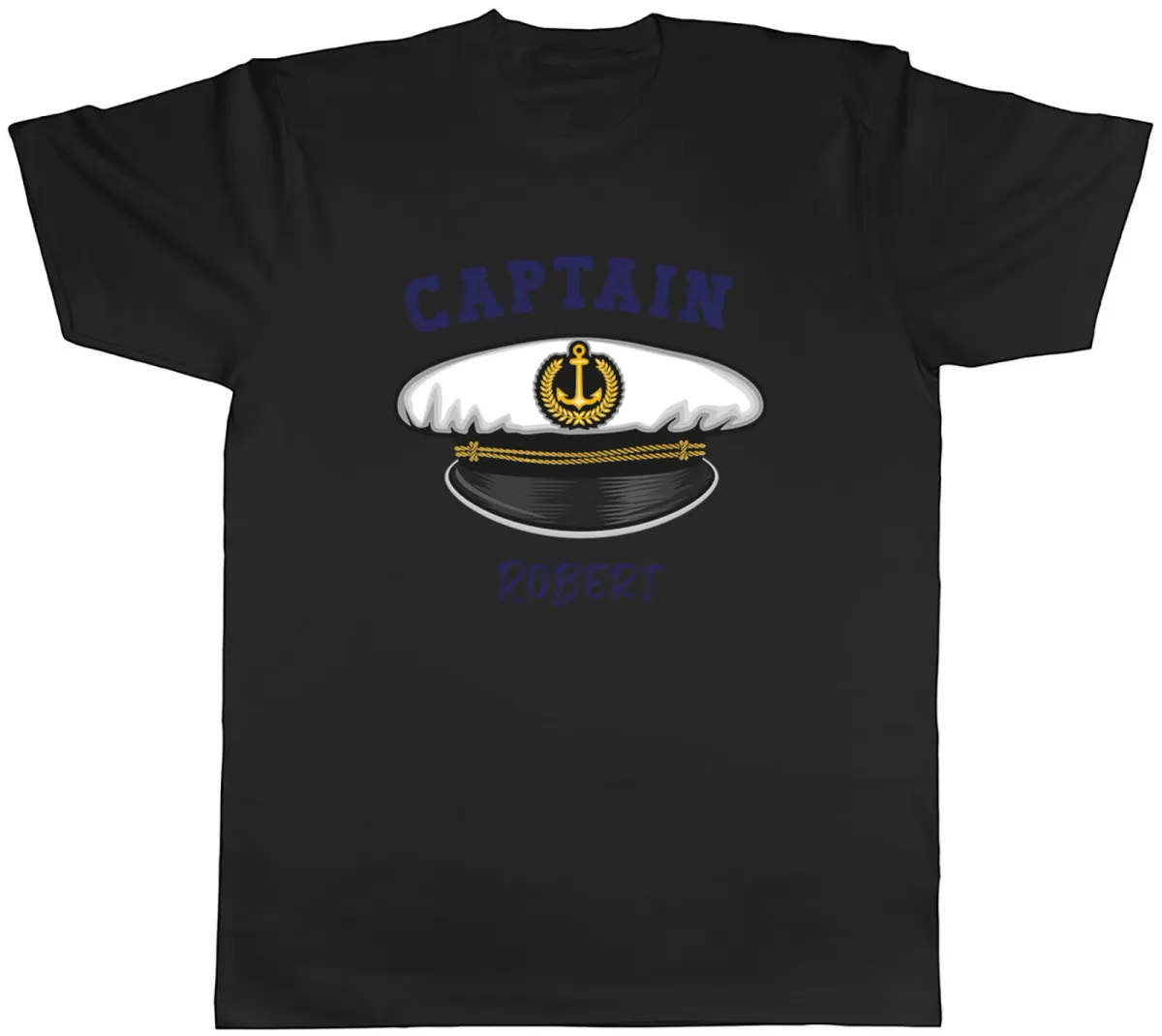 Women's T-Shirts Personalised Captain Mens T-Shirt Sailor Boat Sailing Unisex Tee Gift_ecoleips.com