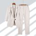 Girl Professional For Women 2025 Spring Summer New Simple Solid Color Plus Size Blazer Elegant Slim Fit Two-Piece Suit_ecoleips.com