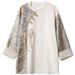 New Chinese-style Age-reducing Color-blocked Jacquard Long-sleeve Sweatshirt, Plus-size Women's Autumn Top With_ecoleips.com