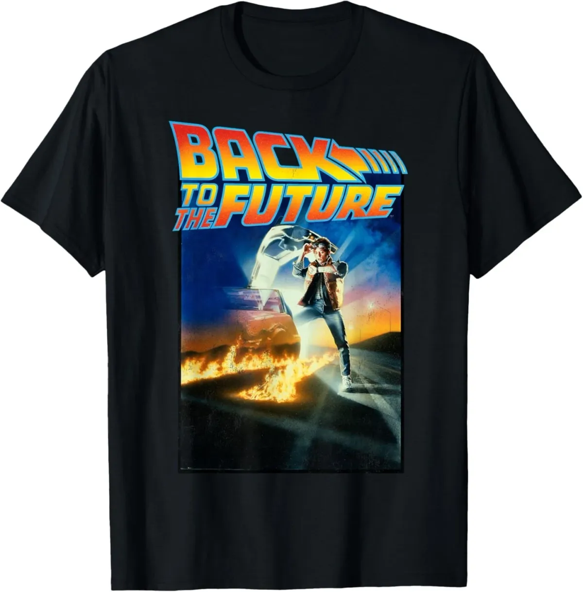 Women's T-Shirts Back To The Future Movie Poster Classic T-Shirt_ecoleips.com