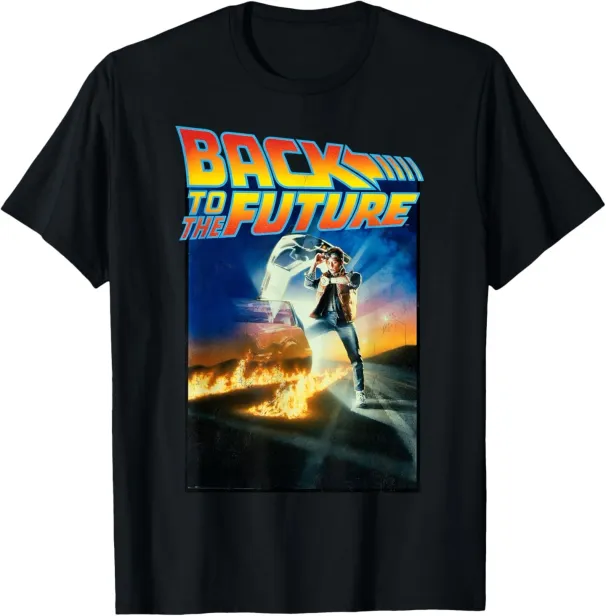 Women's T-Shirts Back To The Future Movie Poster Classic T-Shirt_ecoleips.com