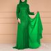 Verve 2025 Autumn Winter New Sequin Dress For Women Elegant Socialite Sweet Slim Fit Long Sleeve Gown_ecoleips.com