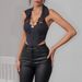 New European And American Style Striped Sexy Halter Top For Women, Suitable For Export, Hot Girl, Bodycon, Slim Fit, Suitable For Commuting._ecoleips.com