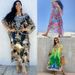 Women's Clothing Blue Bottom Flower Loose Beach Robe Seaside Holiday Sun Protection Dress Bikini Swimsuit Blouse_ecoleips.com