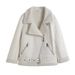 Aria Basics Cross-border Long-term Large Stock Of European American Clothing: Women's Mid-length Fur-lined Leather Jacket With A_ecoleips.com