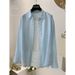 Women's Linen Shirt, New Spring/summer Korean Style, Loose Fit, Solid Color, Versatile, Slimming, Long-sleeved_ecoleips.com