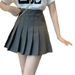 Dopamine Outfit For Women, New Summer Sweet Girl Style, Fresh Short-sleeve T-shirt And Versatile Pleated Skirt Two-piece_ecoleips.com