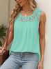 Solid Color Versatile Sleeveless Chest Pleated Casual Vacation Top_ecoleips.com