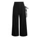 Black Shirring Wide Leg Pants Women High Waist Casual Loose Trousers Streetwear Korean Retro Office Basic Y2K Lady Fashion_ecoleips.com
