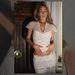 Summer Style Women's Slim Fit V Neck Top Sexy Lace Patchwork Mesh Fishtail Skirt New_ecoleips.com