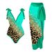 Vintage High-Cut One-Piece Swimsuit For Women - Tummy Control Slimming Bathing Suit With Modest Coverage, Floral & Tropical Prints_ecoleips.com