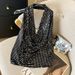 Summer New Arrival Women's Sexy Halter Neck Backless Sequined Short T-Shirt Real Photos in Stock 2025 Fashion Top for Ladies_ecoleips.com