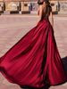 Women's Clothing Sexy V neck Sleeveless Trailing Wedding Dress Long Dress_ecoleips.com