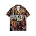 Men's Beach Casual Printed Shirt Short Sleeved Loose Versatile Hong Kong Style Cross Border European Code New Fashion for Couples_ecoleips.com