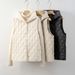 Pinghu National Standard 90 Lightweight Vest For Women Minimalist Style New Hooded Thin Autumn Winter Sleeveless Down_ecoleips.com
